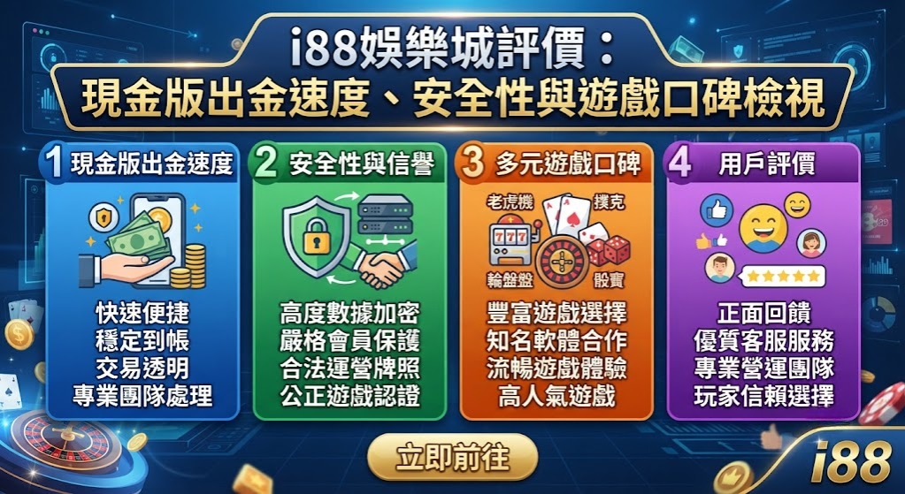 現金版出金速度、安全性與遊戲口碑檢視